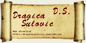 Dragica Šulović vizit kartica